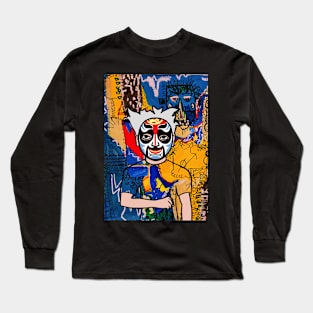 Urban-Chic Digital Collectible - Character with MaleMask, ChineseEye Color, and DarkSkin on TeePublic Long Sleeve T-Shirt